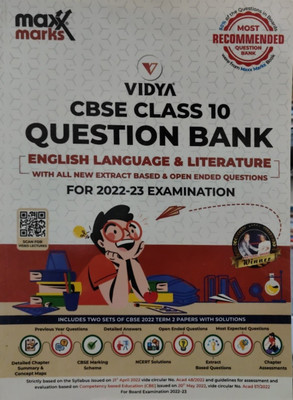 Maxx Marks Vidya Cbse Question Bank English Language & Literature Class 10(Paperback, T)
