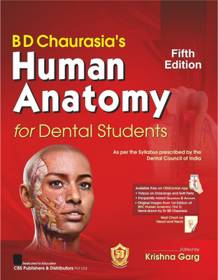 BD Chaurasia’s Human Anatomy For Dental Students By Krishna Garg 5/e 2026(Paperback, Krishna Garg)