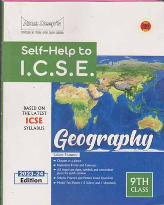 Self-Help To I.c.s.e. Geography For Class - 9, Icse [2023-24 Edition](Paperback, MRS. JINE LAXMI & SR. ANNIE JOSEPH)
