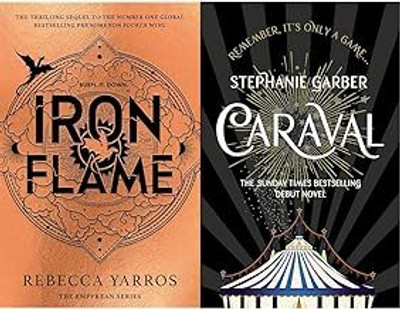 Iron Flame: THE THRILLING SEQUEL TO THE NUMBER ONE GLOBAL BESTSELLING PHENOMENON FOURTH WING (The Empyrean) & CARAVAL(Paperback, Combo)