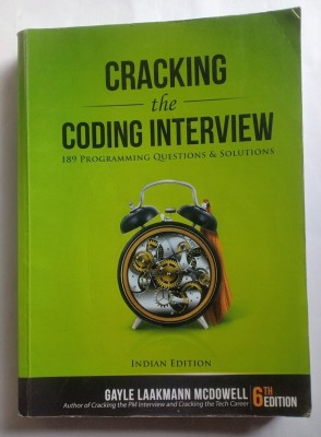CRACKING THE CODING INTERVIEW (OLD USED BOOK) 189 Programming Questions & Solutions(Paperback, GAYLE LAAKMANN MCDOWELL)
