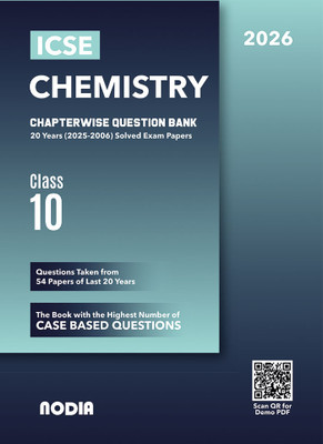 ICSE Class 10 Chemistry Chapterwise Previous Year Question Bank (PYQ) For 2026 Exam(Paperback, MCQGPT)