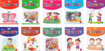 Smart Activity Books For Kids - 1 To 10|Set Of 10 Books|Indoor Activity,Early Learning|(Paperback, E P)