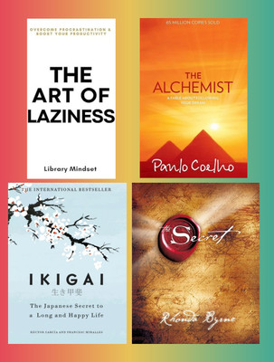 The Alchemist, Ikigai, The Art Of Laziness, The Secret, Combo_set Of 4 Book(Paperback, Self help)