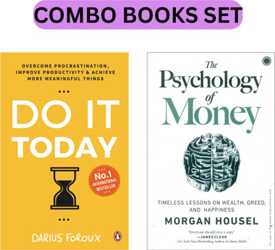 Do It Today & The Psychology Of Money Self-Help Books (Combo Book Set)(Paperback, Darius Foroux, Morgan Housel)