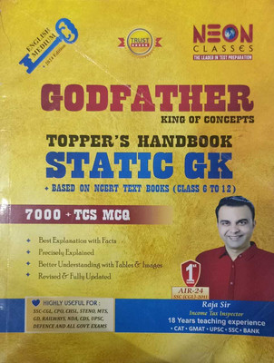 Godfather Kings Of Concepts | Topper's Handbook STATIC GK | 7000+ TCS MCQ(Paperback, Raja Sir)