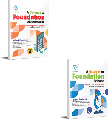 Hive Mind Foundation Course Class 6 Maths, Science (2 Books Combo) For NTSE, STSE, JEE, NEET Olympiad Exam And Other Competitive Exams(Paperback, HiveMind Eduventures Editorial Board)
