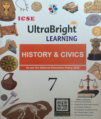 Icse Ultra Bright Learning History And Civics Class 7(Pepper back, Dr bina biswas)