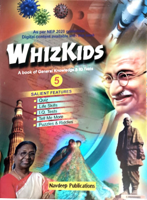 Whizkids A Book Of General Knowledge & Iq Tests Class 5(Paperback, MRS.D. BHANDARI)