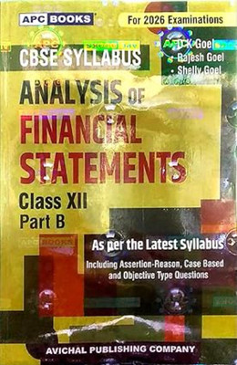 Analysis Of Financial Statements Part-B For Class 12 Latest Edition 2025-26(Paperback, D.K GOEL, RAJESH GOEL, SHELLY GOEL)