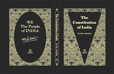 The Constitution Of India In English Language, In Black And Golden Hardcover, With Black Box, Size With Box L-29 X W-22.5 X H-3, From Samyak Prakashan (Garv Udyam)(Paperback, DR. B.R. AMBEDKAR) The Constitution Of India In English Language, In Black And Golden Hardcover, With Black Box, Size With Box L-29 X W-22.5 X H-3, From Samyak Prakashan (Garv Udyam)(Paperback, DR. B.R. AMBEDKAR)