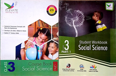 Social Science Class- 3 Part- 1 & 2 Course Book With Workbook (Old Like New Book)(Paperback, Editorial)