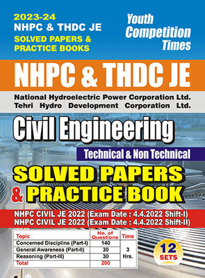 2023-24 NHPC & THDC JE Civil Engineering Solved Papers & Practice Book(Paperback, Hindi, YCT EXPERT TEAM)