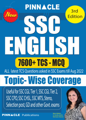 SSC English TCS 7600+ MCQ Topic-Wise 3rd Edition(Paperback, Pinnacle Publications, Neeru Madam)