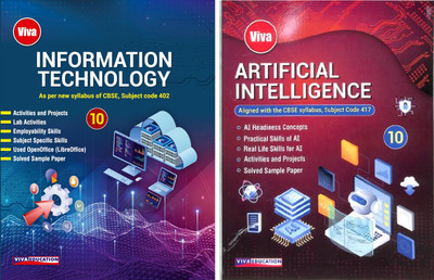 Viva Education | Information Technology (Code 402) & Artificial Intelligence Textbook (Code 417) Of Class 10 2025 Edition | PACK OF 2(Paperback, Shashank Johri)