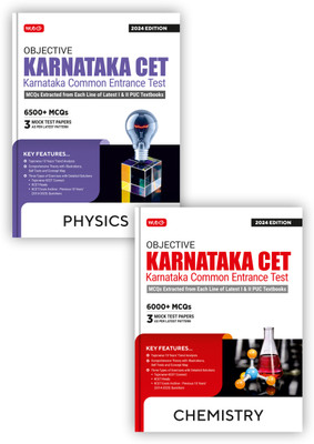 MTG Objective Karnataka CET Physics & Chemistry Book For 2024 KCET Exam | KCET Topicwise Connect With Previous 10 Years Solved Question Papers(Paperback, MTG Editorial Board)