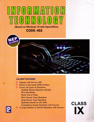 Laxmi, Information Technology(Based On Windows 10 With Open Office) Code - 402 Class -9(Paperback, A. K. SINGH)