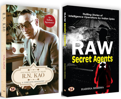 R.N. Kao: Founder Chief Of RAW + Raw Secret Agents: Thrilling Stories Of Intelligence Operations By Indian Spies | Set Of 2 Books(Paperback, Vipul Kumar, Harsha Sharma) R.N. Kao: Founder Chief Of RAW + Raw Secret Agents: Thrilling Stories Of Intelligence Operations By Indian Spies | Set Of 2 Books(Paperback, Vipul Kumar, Harsha Sharma)