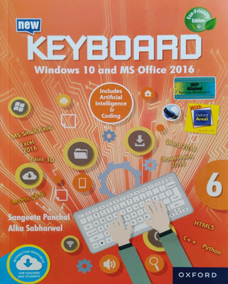 New Keyboard Windows 10 And Ms Office 2016 Class 6(Peper back, Sangeeta Panchal)