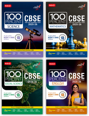 MTG CBSE Class-10 100 Percent Science, Mathematics, English & Social-Science For 2025-26 Exam (Set Of 4) | As Per Latest NCERT & CBSE Syllabus | Chapter-Wise Question Bank, Theory Available All In One Book(Paperback, MTG Editorial Board)