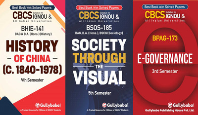 BHIE-141 History Of China(C.1840–1978) BSOS-185 Society Through The Visual BPAG-173 E-Governance(Paperback, GPHExpert)