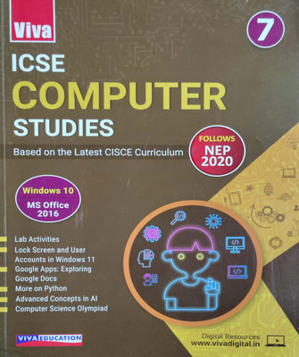 ICSE Computer Studies Based On The Latest CiSCE Curriculum Class 7(Pepper back, Preeti Vasudeva)