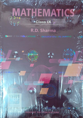 Mathematics Class IX Textbook By R.D. Sharma, Dhanpat Rai Publications(DHANPAT RAI AND SONS, R D SHARMA)