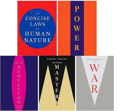 Human Nature+48 Laws Of Power+Art Of Seduction+Mastery +33 Strategies Of War(Paperback, Robert Greene.)