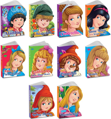 Fascinating Enumerated Enchanted Fairy Tales | Set Of 10 Fairy Tale Board Book | Cut Out Die Cut Shape Story Books(Board Book, Manoj Publications)