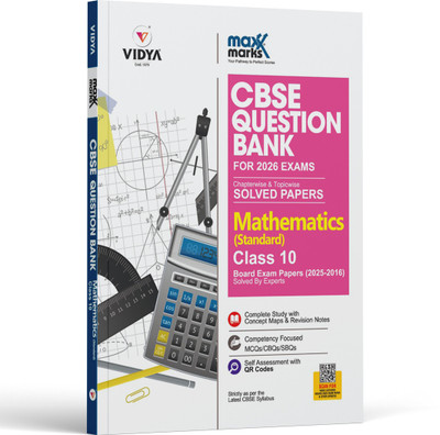 MaxxMarks CBSE Question Bank Class 10 Mathematics - For 2023 Board Examinations Based on Assessment and Evaluation scheme issued on 20 May and syllabus guidelines issued on Apr 21, 2022(Paperback, VIDYA EDITORIAL BOARD) MaxxMarks CBSE Question Bank Class 10 Mathematics - For 2023 Board Examinations Based on Assessment and Evaluation scheme issued on 20 May and syllabus guidelines issued on Apr 21, 2022(Paperback, VIDYA EDITORIAL BOARD)