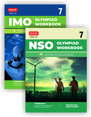Class 7: Olympiad Workbook Combo For NSO-IMO (Set Of 2 Books)(Paperback, MTG Editorial Board)