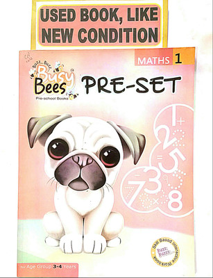 BUSY BEES PRE-SET MATHS Workbook Class-1 (Old Book)(Paperback, Editorial)