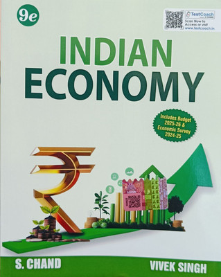 Vivek Singh Indian Economy 9th Latest Edition 2025-26 For UPSC CSE Civil Services Exam (Prelims + Mains) Includes Budget 2025-26 & Economic Survey 2024-25 PYQ Previous Year In English Medium(Perfect Paper, Vivek Singh)