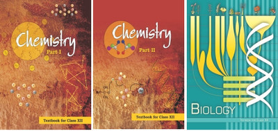 NCERT Textbook For Class-XII | Chemistry Part-I | Chemistry Part-II | Biology | 3 Book Set | Latest Edition(Paperback, NCERT)