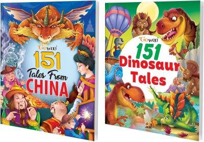 151 Tales From China And 151 Dinosaur Tales I Combo Pack Of 2 Books I 300+ Stories For Your Kids By Gowoo(Paperback, Manoj Publication editorial board)