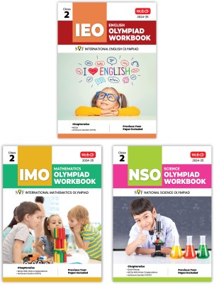 MTG NSO-IMO-IEO (Science, Mathematics & English) Olympiad Workbook Combo Class-2 (Set Of 3 Books) | MCQs, Previous Years Solved Paper & Achievers Section - SOF Olympiad Preparation Books For 2024-25 Exam(Paperback, MTG Editorial Board)