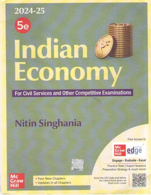 Indian Economy [5 Th Edition] For Civil Services And Other Competitive Examinations By Nitin Singhania(Paperback, NITIN SINGHANIA)