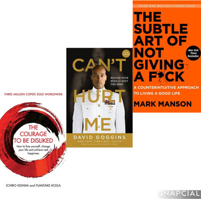 Generic. Can't Hurt Me. The Subtle. The Courage To Be Disliked . Combo Set Of 3 Books(Paperback, Self help)