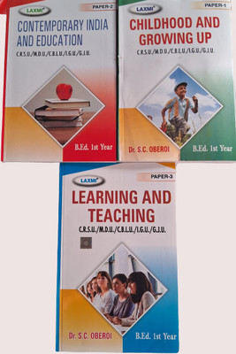 B.ed 1st Year Teaching Books Childhood And Growing Up + Contemporary India And Education + Learning And Teaching(Paperback, Dr S.C Oberoi) B.ed 1st Year Teaching Books Childhood And Growing Up + Contemporary India And Education + Learning And Teaching(Paperback, Dr S.C Oberoi)
