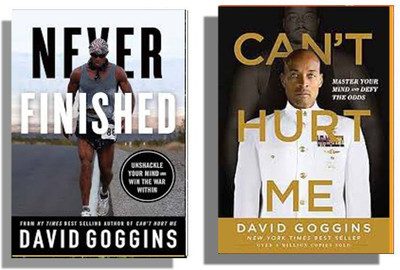 2 Powerful Books Combo: ( Never Finished + Can't Hurt Me ) English(Paperback, David Goggins)
