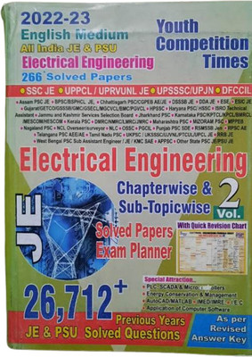 Electrical Engineering JE (Vol. -1) Chapterwise & Sub -Topicwise Solved Pape(Paperback, Youth Competition Times)