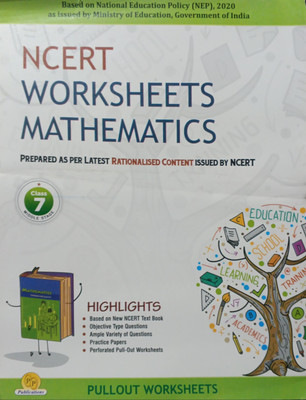 NCERT Worksheets Mathematics Class 7(Pepper back, P k garg)