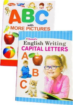 STARBUK Set Of 2 English Practice Writing And Learning Books For Kids | English Alphabet Exercise Book |English Alphabet Workbook For Children Ages 2-8 | Alphabet Capital Letter Exercise Books For Kids| Early Learning Nursery Alphabet| Preschool Children(Paperback, STARBUK)