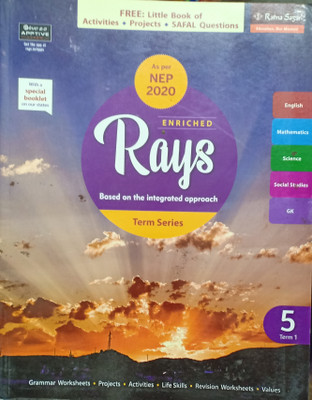 Combo Pack Of 3 Books Enriched Rays Based On The Integrated Approach Class 5 Terms Series 1, 2, 3(Pepper back, Tapas Guha)