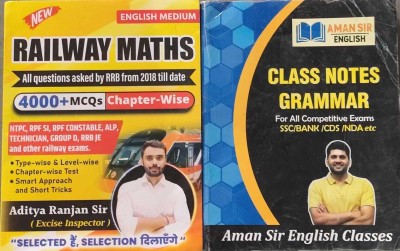 Aditya Ranjan Sir Railway Maths | English Medium WITH Class Notes Grammar By Aman Sir(Paperback, AMAN SIR, ADITYA RANJAN)