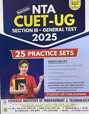 SAP NTA CUET (UG) Section-III General Test 2025 25 Practice Sets Plus Selected Study Material Previous Years Paper;s 2024-2022 As Per Latest Syllabus Covering GK Current Affairs Numerical Ability Quantitative Reasoning Etc In English Perfect Paperback – 20 December 2024. Paperback – 19 December 2024
