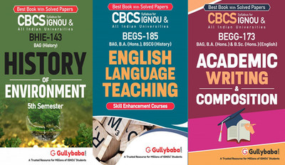 BHIE-143 History Of Environment BEGS-185 English Language Teaching BEGG-173 Academic Writing & Composition(Paperback, GPHExpert)