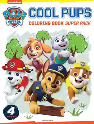 Paw Patrol Cool Pups Coloring Books Super Boxset : Pack Of 4 Coloring Books For Kids(Paperback, Wonder House Books)