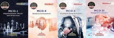 MCO-01 Organization Theory And Behaviour MCO-04 Business Environment MCO-05 Accounting For Managerial Decisions MCO-21 Managerial Economics(Paperback, Neeraj Expert Team)