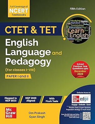 CTET & TET English Language And Pedagogy (For Classes I–VIII) | Paper I & II | Fifth Edition(Paperback, MCGRAW HILL)
